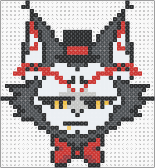 Husker - white,red,purple,hazbin hotel,hellaverse