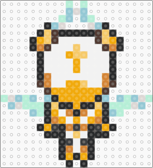 Gabriel ultrakill chibi - orange,light blue,ultrakill,gabriel