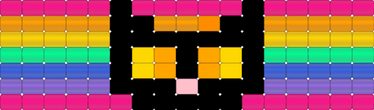 Kat - orange, pink, yellow
