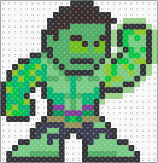 hulk - green, teal