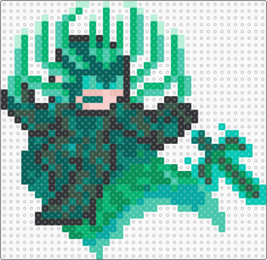 hela - gray, green, teal