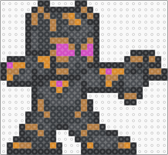 black panther - black, gray, tan