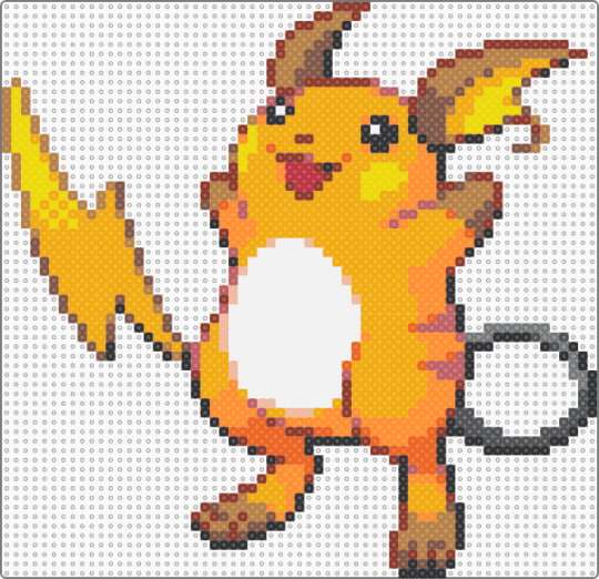 raichu - orange, tan