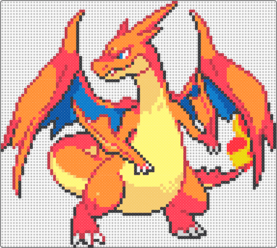 mega charizard y - red,yellow,orange