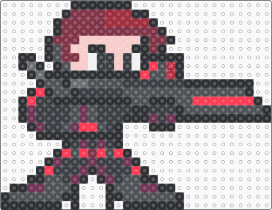 black widow - black, brown, gray, red