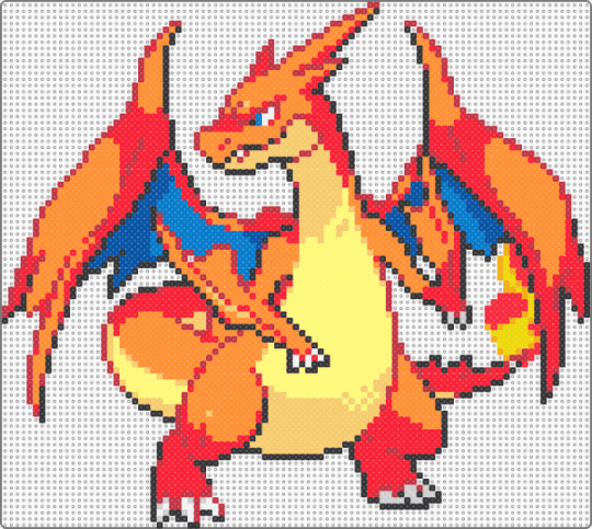 mega charizard y - red,yellow,orange