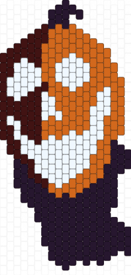 Jack o lantern doors - orange,brown