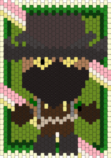 Doors groundskeeper plush panel - brown,green