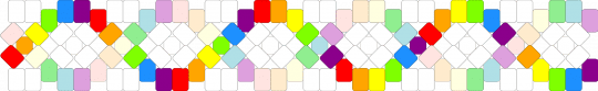 clear rainbow dna - light blue, pink, white