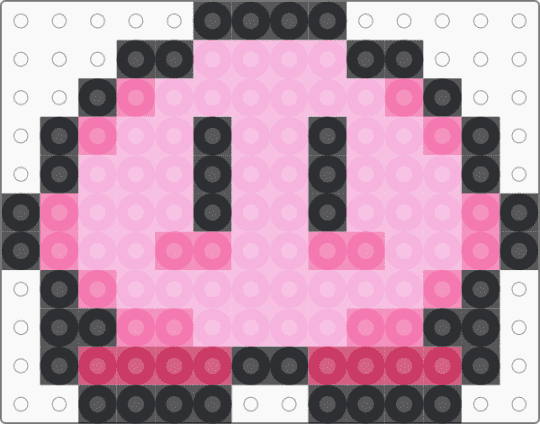 kirby - black, character, cute, kirby, pink