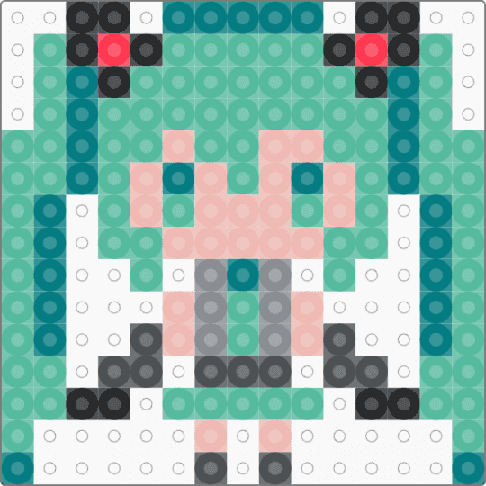 Miku 15x15 - teal