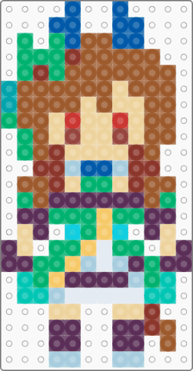 King Halo - green,tan,beige,pink