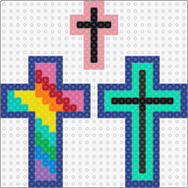 Kreuz Regenbogen Cross rainbow - cross,religion,rainbow,colorful,spirituality,diversity,faith,inclusivity