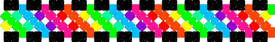 Rainbow xbase 1 x - green,light blue,pink,red,orange,yellow,blue,purple,rainbow
