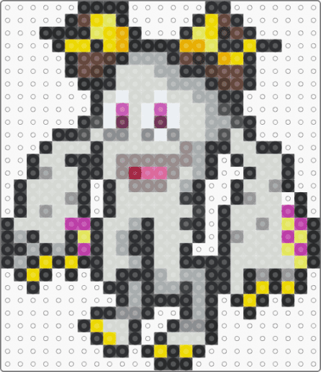 tawlker perler msm - black,white,gray,yellow,msm,my singing monsters,video game,one pegboard,werdo
