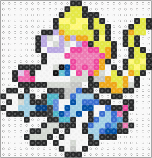 shiny primirina pokemon - yellow,pink,blue,light blue,pokemon,shinypokemon,primirina,shiny,custompattern