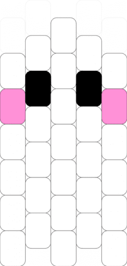 blushing ghost - white,pink,black,spooky,ghost,cute