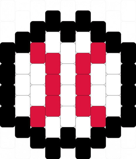Mini baseball XD - white,red