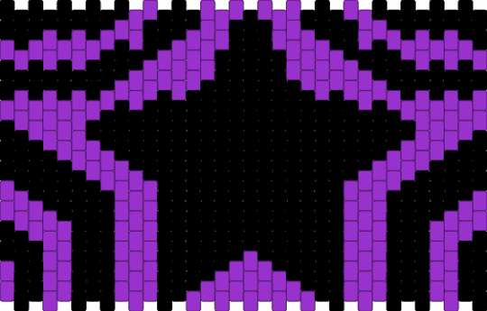 star bag front - black,purple