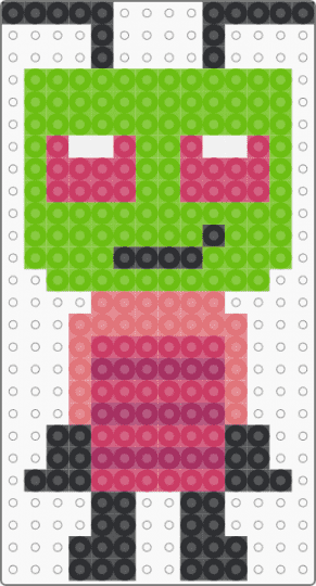 ZIM ( no repost ) - green,pink,invader zim