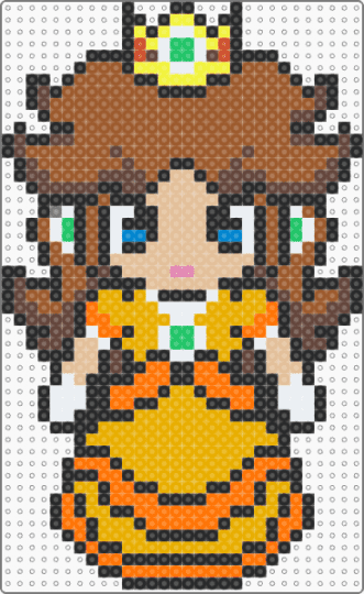 Daisy Princess - daisy,princess,nintendo,mario,video game,gaming,beige,orange,tan,brown