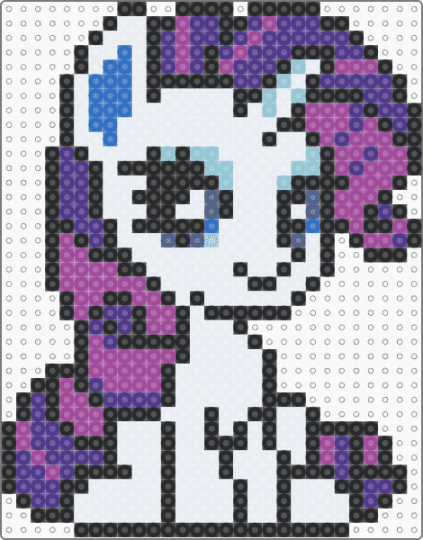 Rarity - white,pink,purple