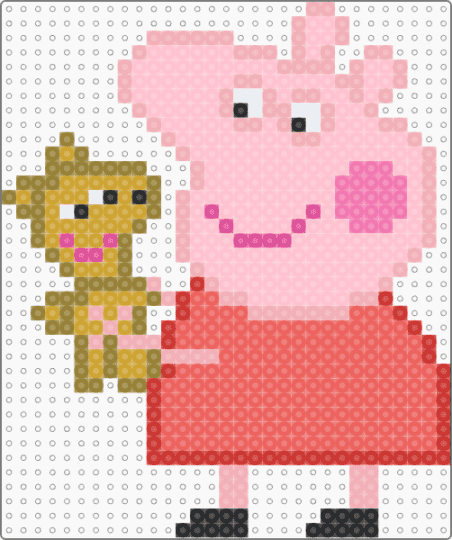 Peppa Pig - red,pink