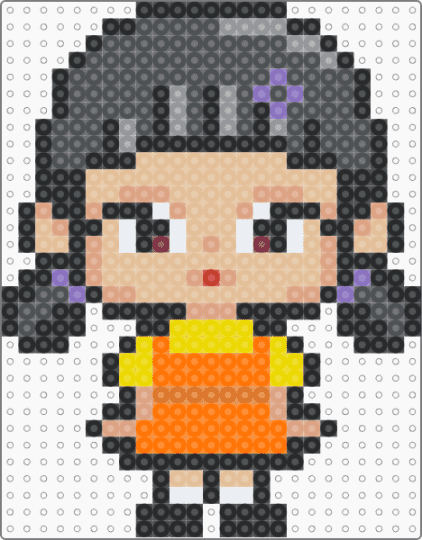 Squid games doll - orange,beige,gray