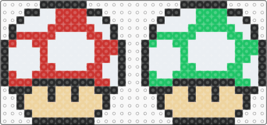 Super & 1-UP Mushroom - beige