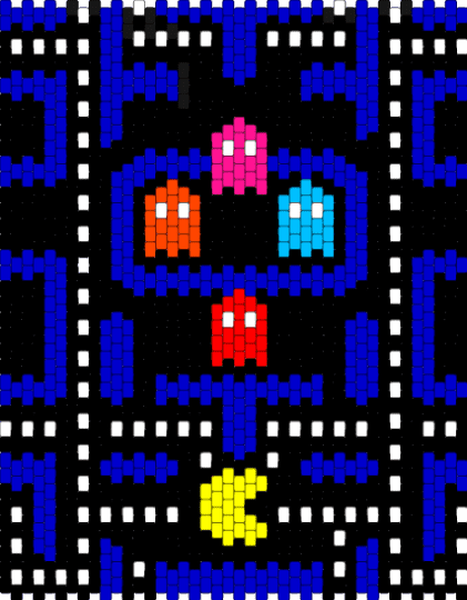 PACMAN BAG PANEL - black,purple