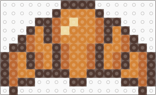 lil croissant charm - brown,orange