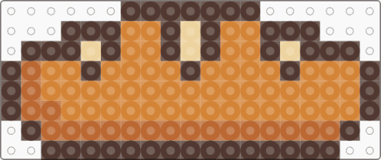 lil bread charm - brown,orange