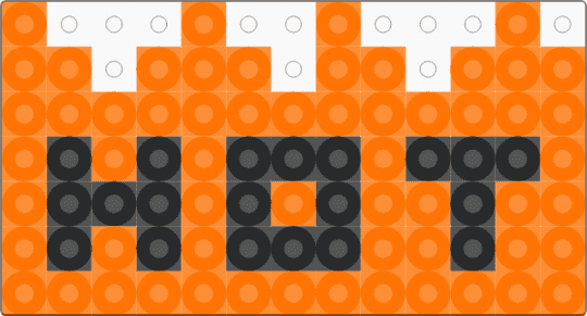 HOT sticker - orange