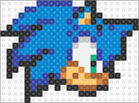 Sonic Head - blue, purple