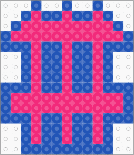 isoxo (13x15) - blue,pink