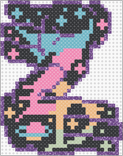 Zeds Dead Galaxy Hands - Tim's Flip - dubstep, edm, hands, music, pink, plurr, purple, zeds dead, zeds dead hands, zeds dead perler