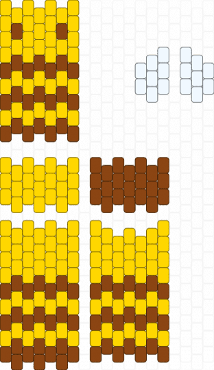 3D bee - yellow,red