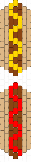Hotdawgs - beige,red