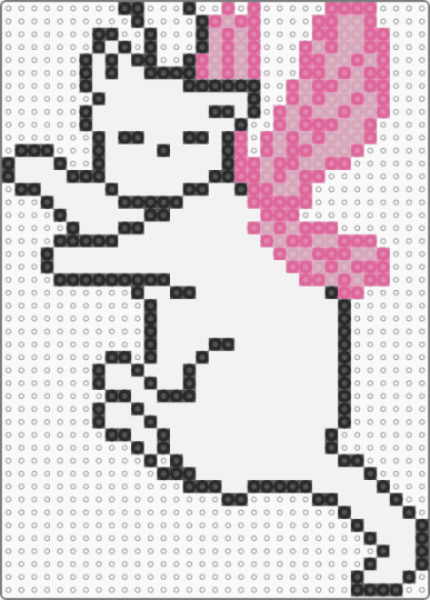 Fairy Cat - cat, cute, fairy, pink, simple, whimsical, white