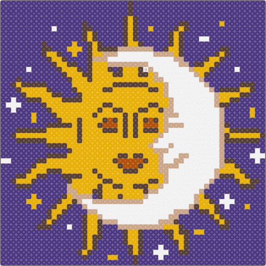 Sun moon whimsigoth - orange,purple,moon,sun,celestial,space,wimsigoth,90s