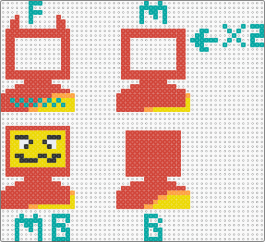 Computer Fuse Bead Patterns - Gallery - Kandi Pad | Kandi Patterns ...