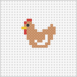Chicken - chicken,bird,animal,farmyard,charm,delightful,pecking,bright,tan,brown