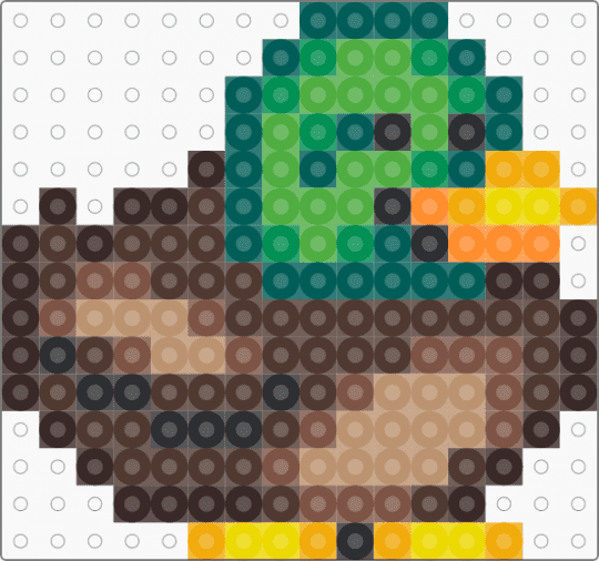 Stardew Duck - gray,green,brown,stardew,duck