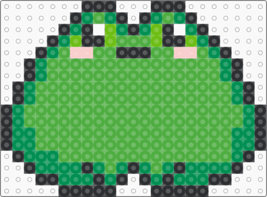 Round Frog - green,frog