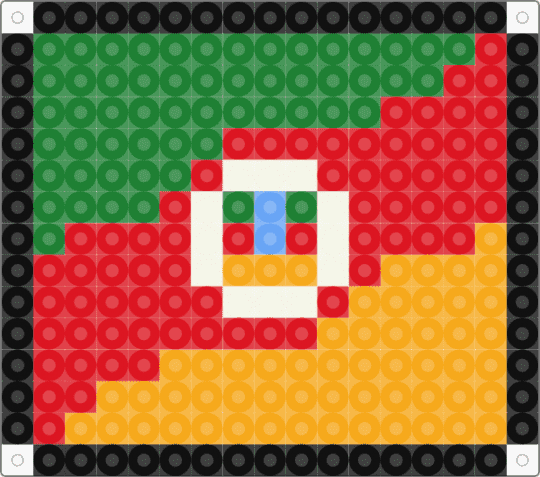 Bandeira Rio Grande do Sul Brasil - green, orange, red