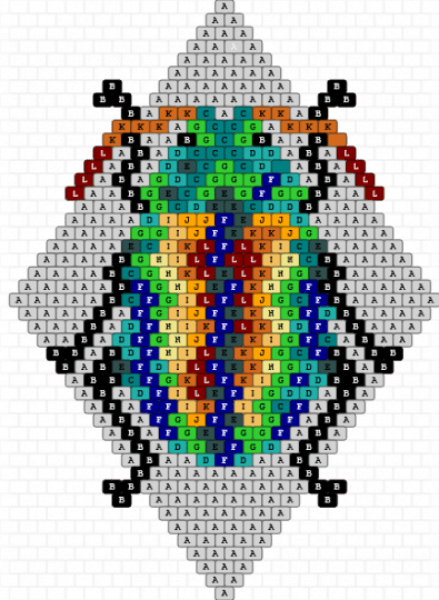 Dogbane Beetle ABC - colorful, orange, purple, teal, white