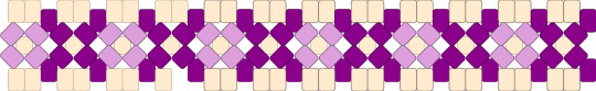 Purple and beige x-base - beige,pink