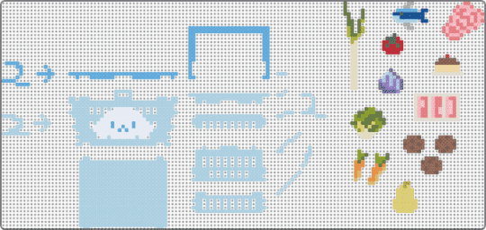 cinnamon roll food basket - light blue,beige