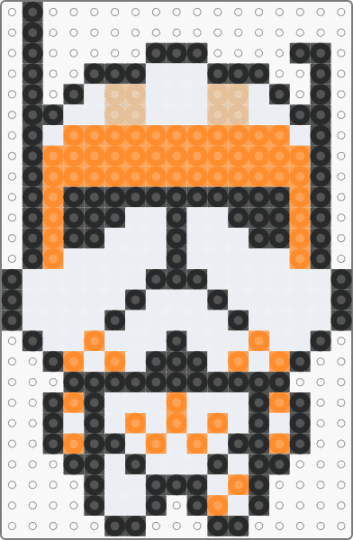 mini cody - white,orange
