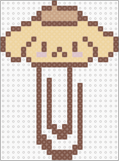pompom paperclip - tan,beige